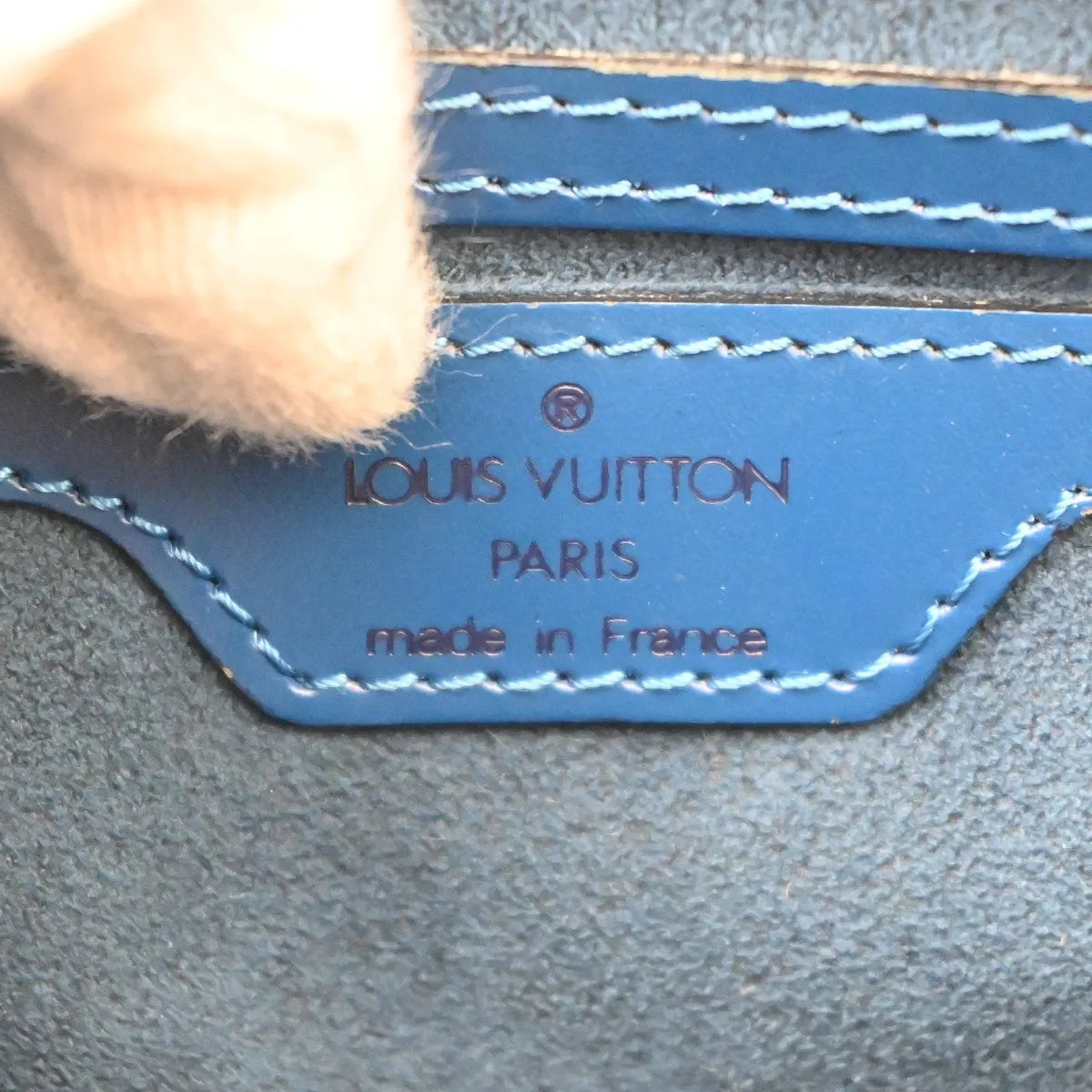 Louis Vuitton Saint Jacques Epi Leather Blue Leather Handbag (Pre-Owned)