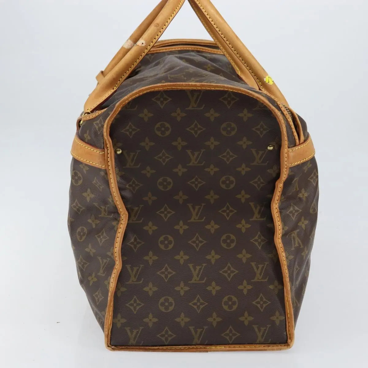 Louis Vuitton Dog Carrier Monogram Canvas Brown Canvas Travel Bag Bag (Pre-Owned)