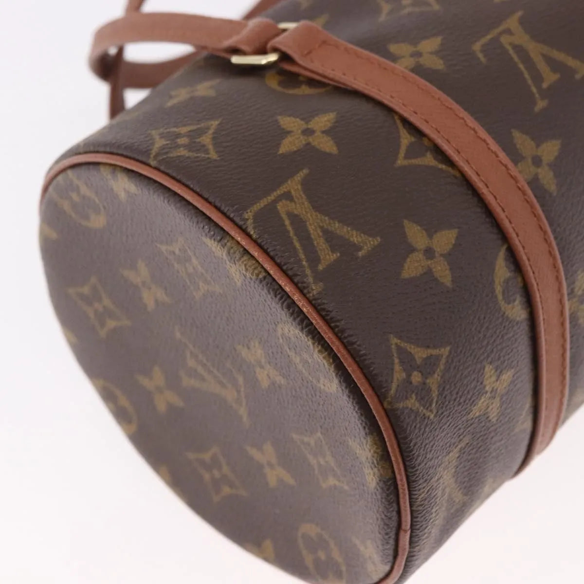 Louis Vuitton Papillon Monogram Canvas Brown Canvas Handbag (Pre-Owned)