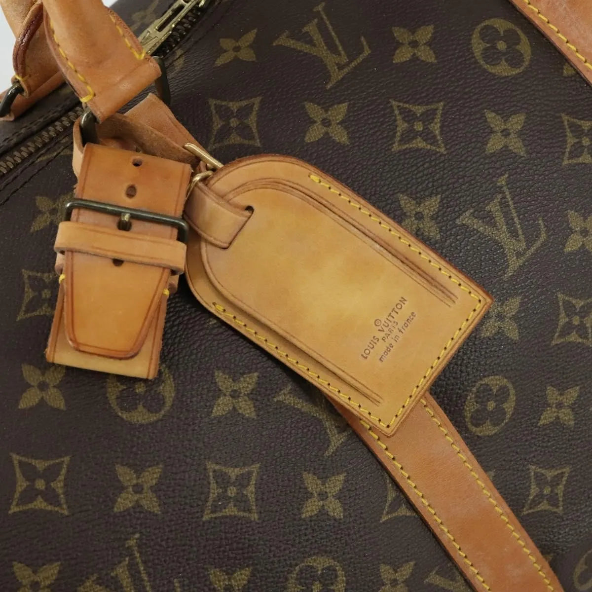 Louis Vuitton Keepall Bag Monogram Canvas Brown Canvas Travel Bag Bag (Pre-Owned)