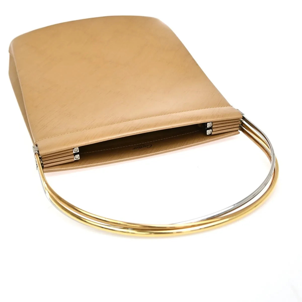 Cartier Trinity Hand Leather Beige Leather Handbag (Pre-Owned)