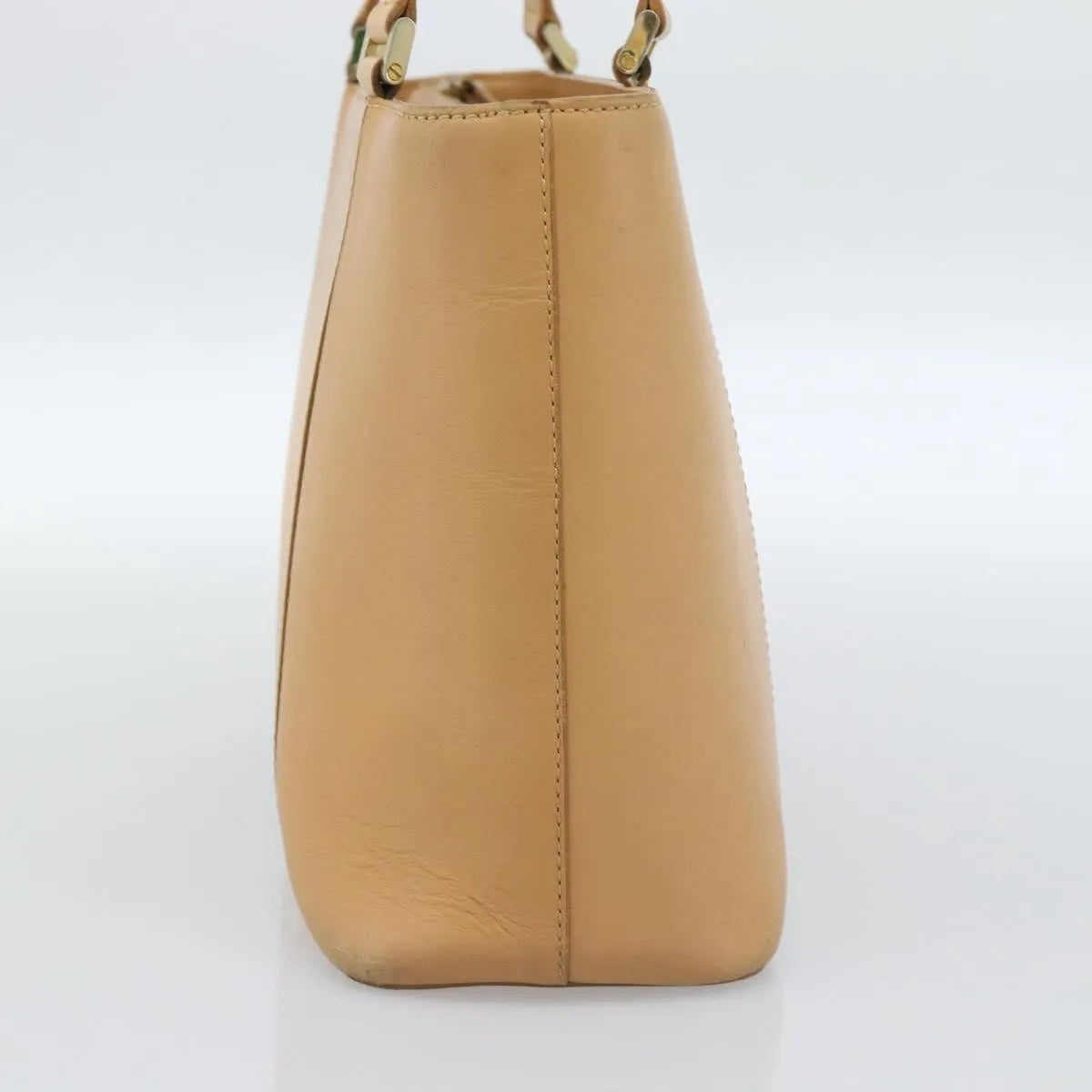 Burberry Vintage Leather Beige Leather Tote Bag Bag (Pre-Owned)