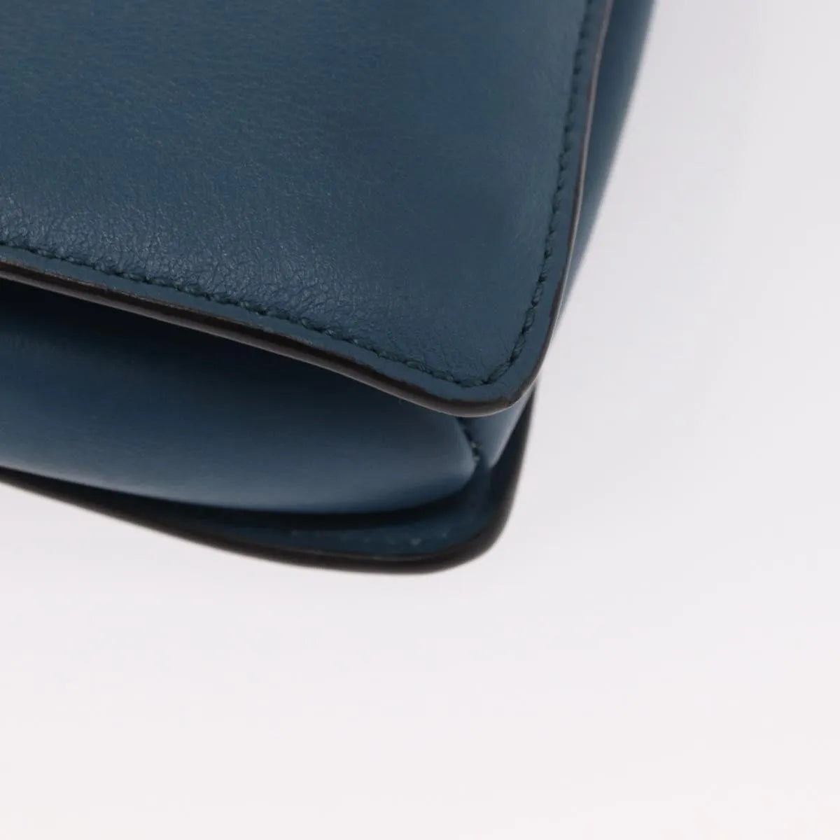 Chloe Faye Leather And Suede Blue Suede Shoulder Bag Bag (Pre-Owned)