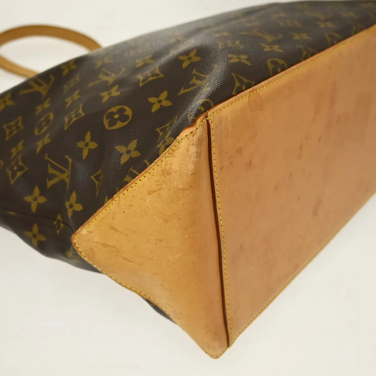 Louis Vuitton Cabas Mezzo Monogram Canvas Brown Canvas Tote Bag Bag (Pre-Owned)