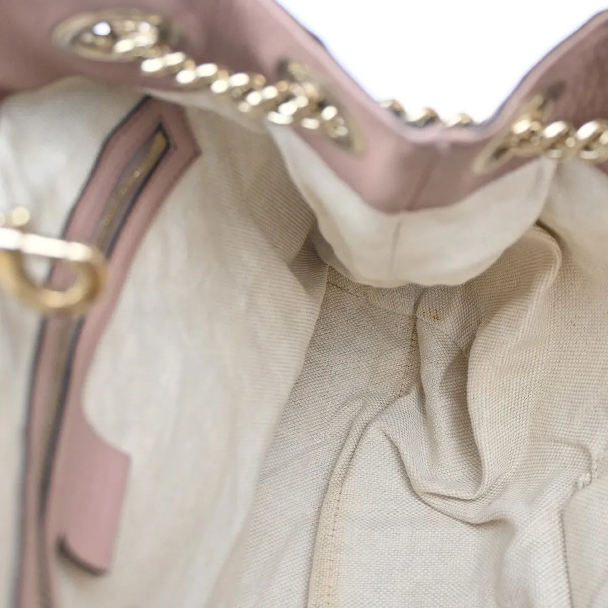 Gucci Soho Chain Strap Leather Pink Leather Shoulder Bag Bag (Pre-Owned)
