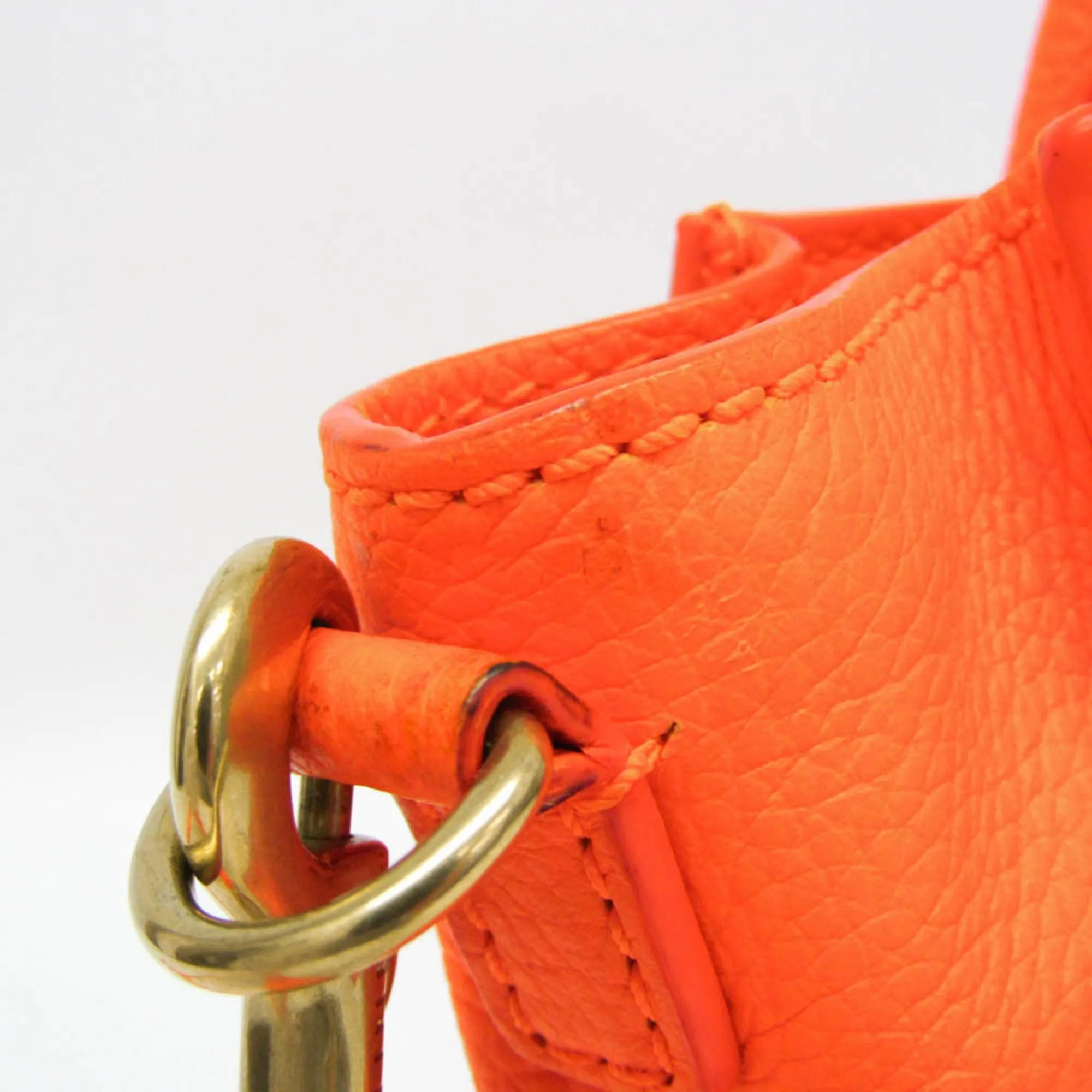 Celine Multicolor Luggage Leather Orange Leather Handbag (Pre-Owned)