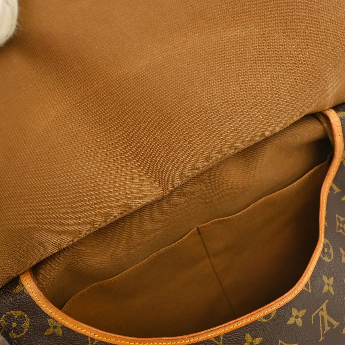 Louis Vuitton Saumur Monogram Brown Canvas Shoulder Bag Bag (Pre-Owned)
