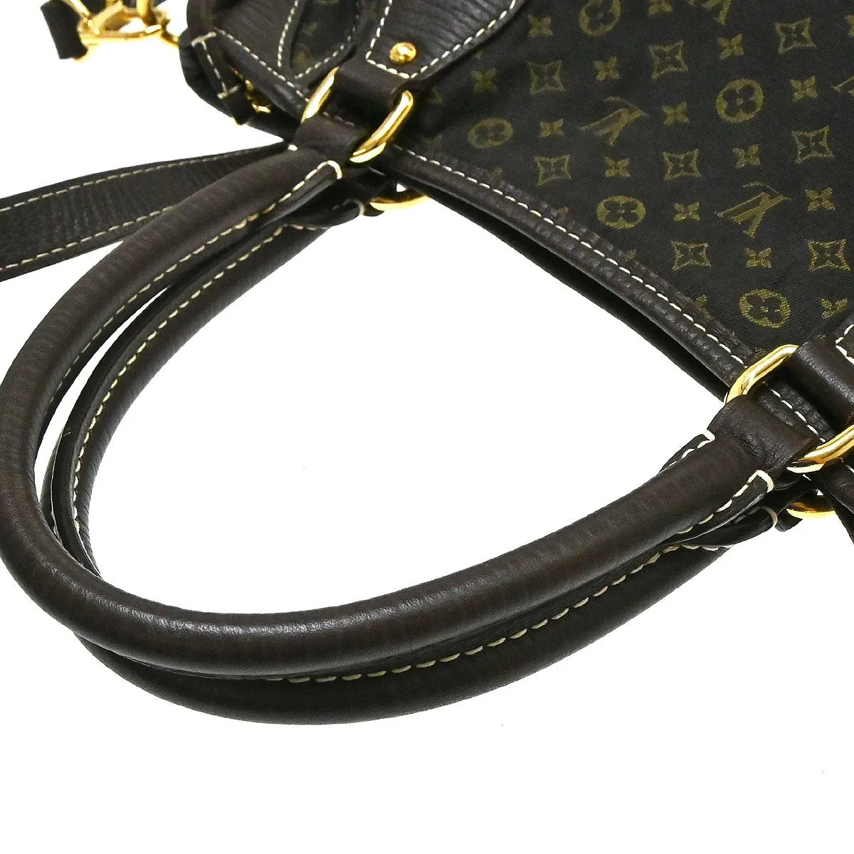 Louis Vuitton Angele Mini Lin Brown Canvas Handbag (Pre-Owned)