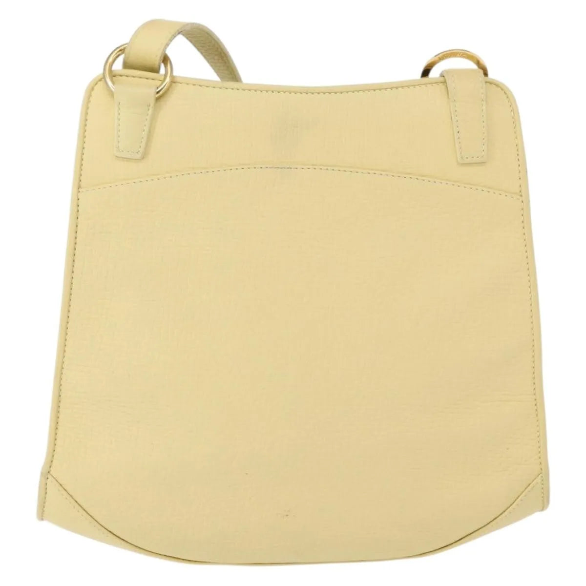 Loewe Vintage Leather Yellow Leather Shoulder Bag Bag (Pre-Owned)