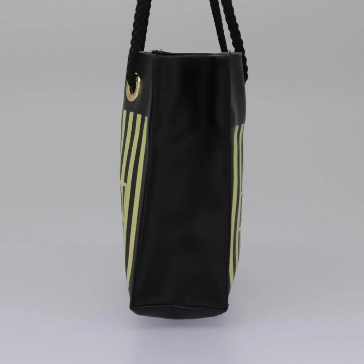 Fendi Fazzuolo Leather Black Leather Tote Bag Bag (Pre-Owned)