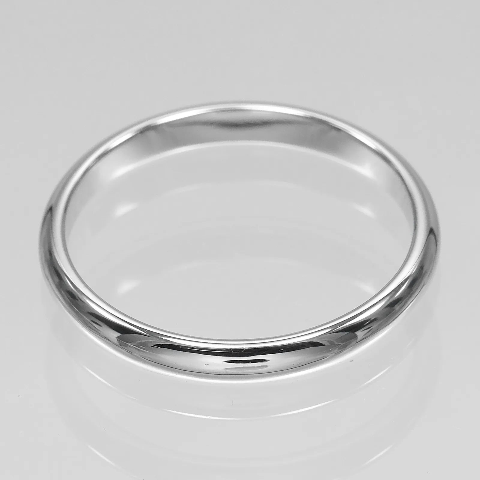 Cartier 1895 Wedding Band Platinum Silver Platinum Ring Jewelry (Pre-Owned)