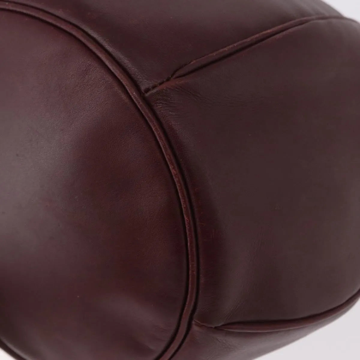 Cartier Must De Cartier Leather Burgundy Leather Shoulder Bag Bag (Pre-Owned)