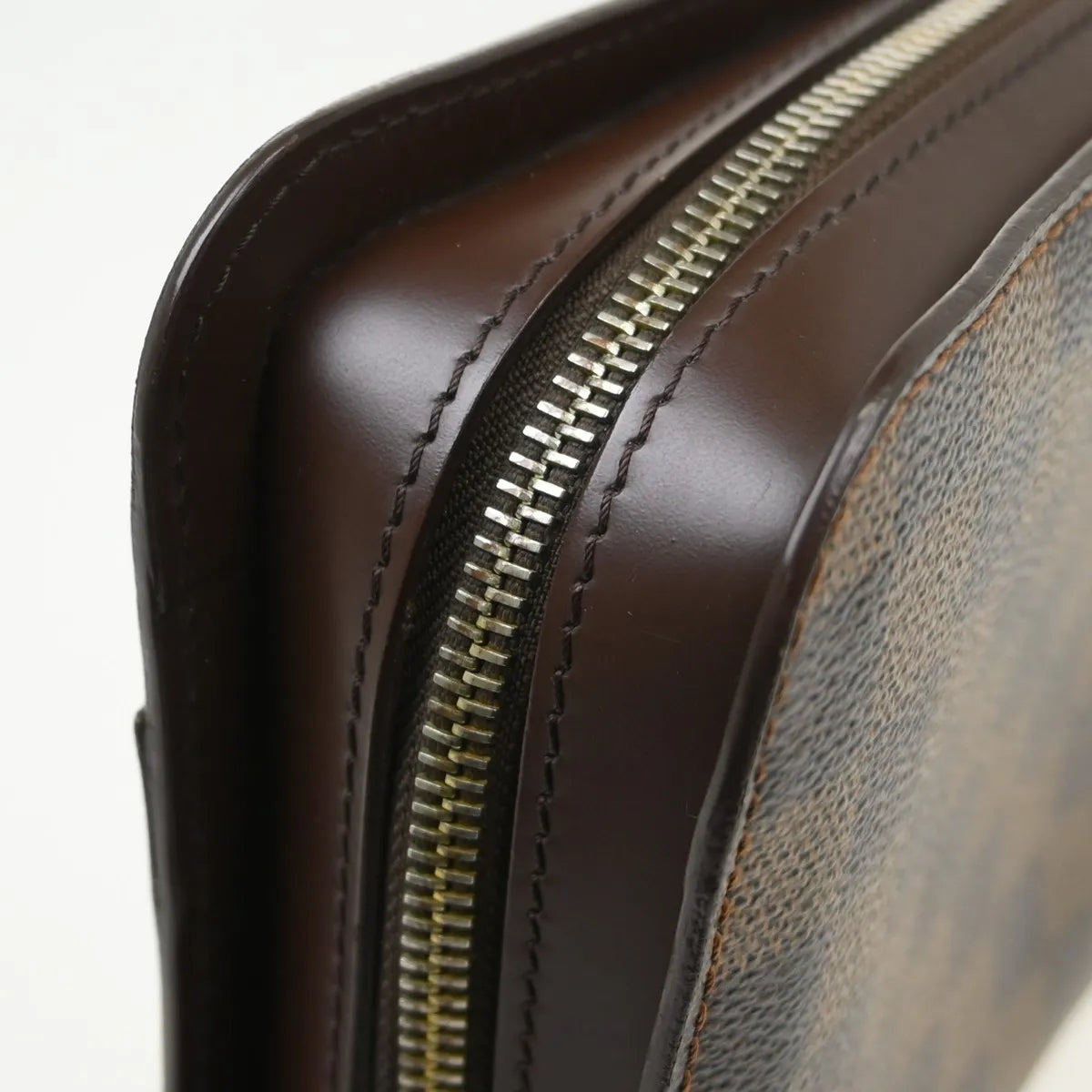Louis Vuitton Pochette Saint Louis Damier Brown Canvas Clutche & Pouche Bag (Pre-Owned)