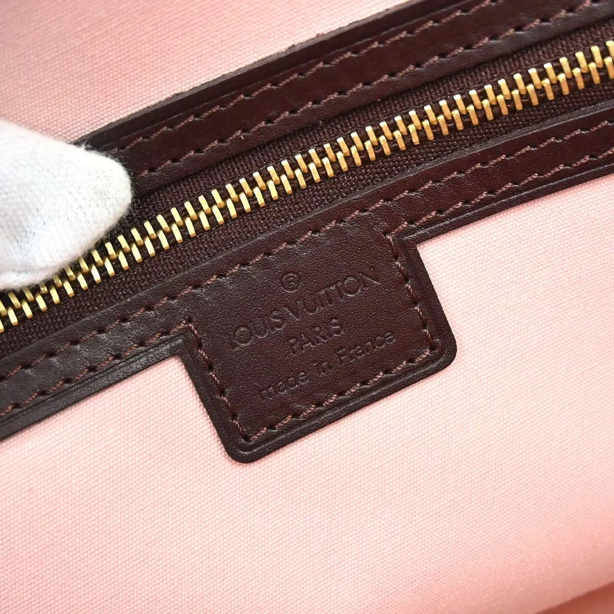 Louis Vuitton Joséphine Mini Lin Burgundy Canvas Handbag (Pre-Owned)