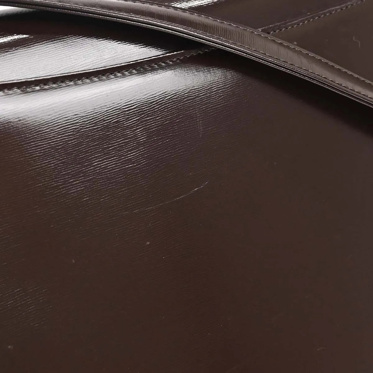 Saint Laurent Vintage Leather Brown Leather Shoulder Bag Bag (Pre-Owned)