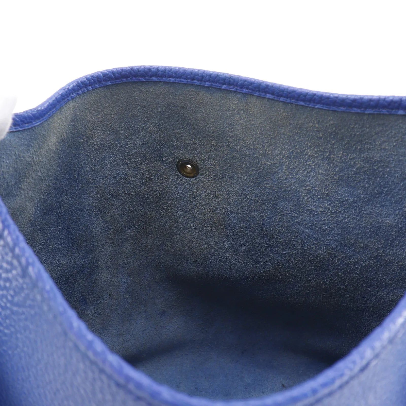 Hermes Evelyne Bag Gen I Ardennes Blue Leather Handbag (Pre-Owned)