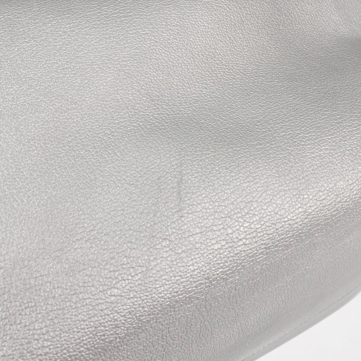 Christian Dior Open Bar Leather Silver Leather Handbag (Pre-Owned)