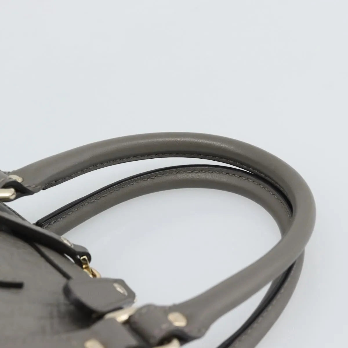 Gucci Convertible Dome Satchel Microguccissima Leather Gray Leather Handbag (Pre-Owned)