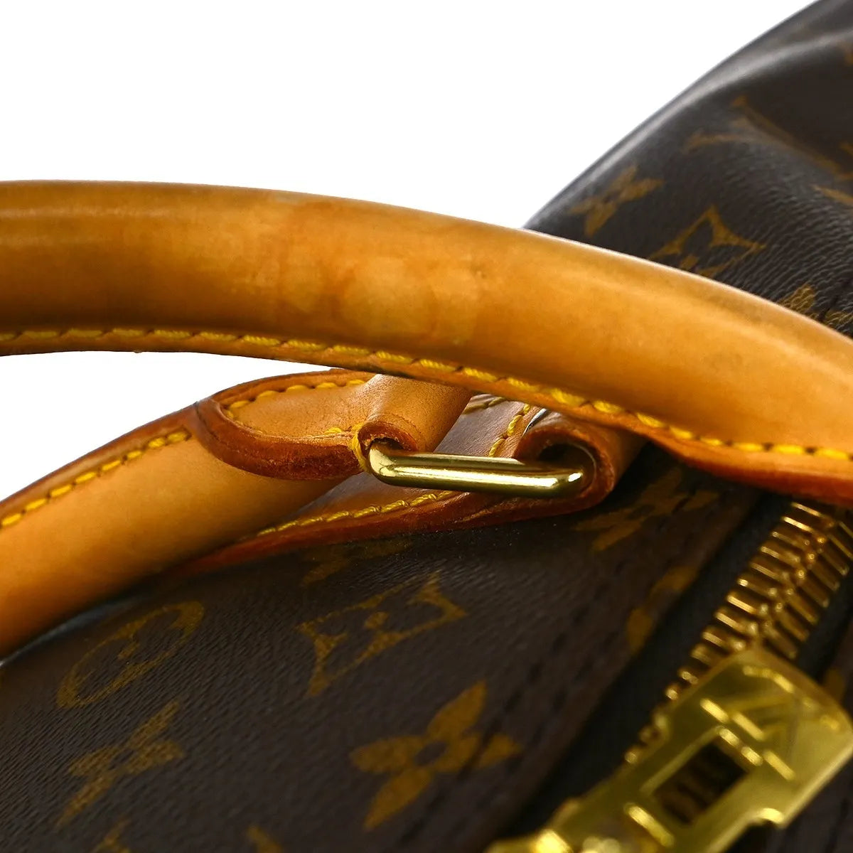 Louis Vuitton Keepall Bandoulière Monogram Brown Canvas Travel Bag Bag (Pre-Owned)