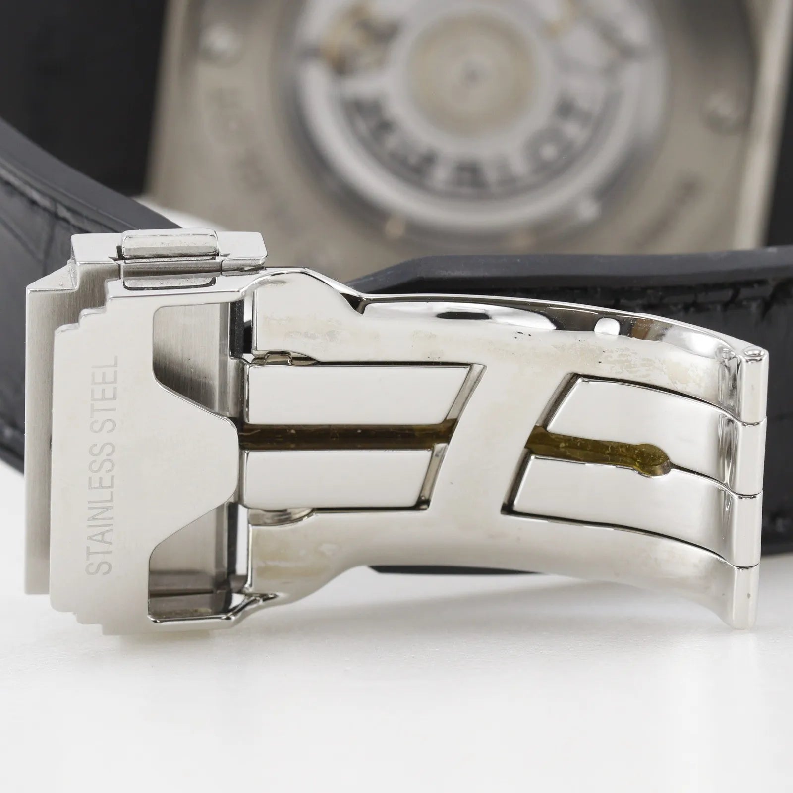 Hublot Classic Fusion Automatic Stainless Steel And Alligator With Rubber With Diamond Bezel Watch (Pre-Owned)