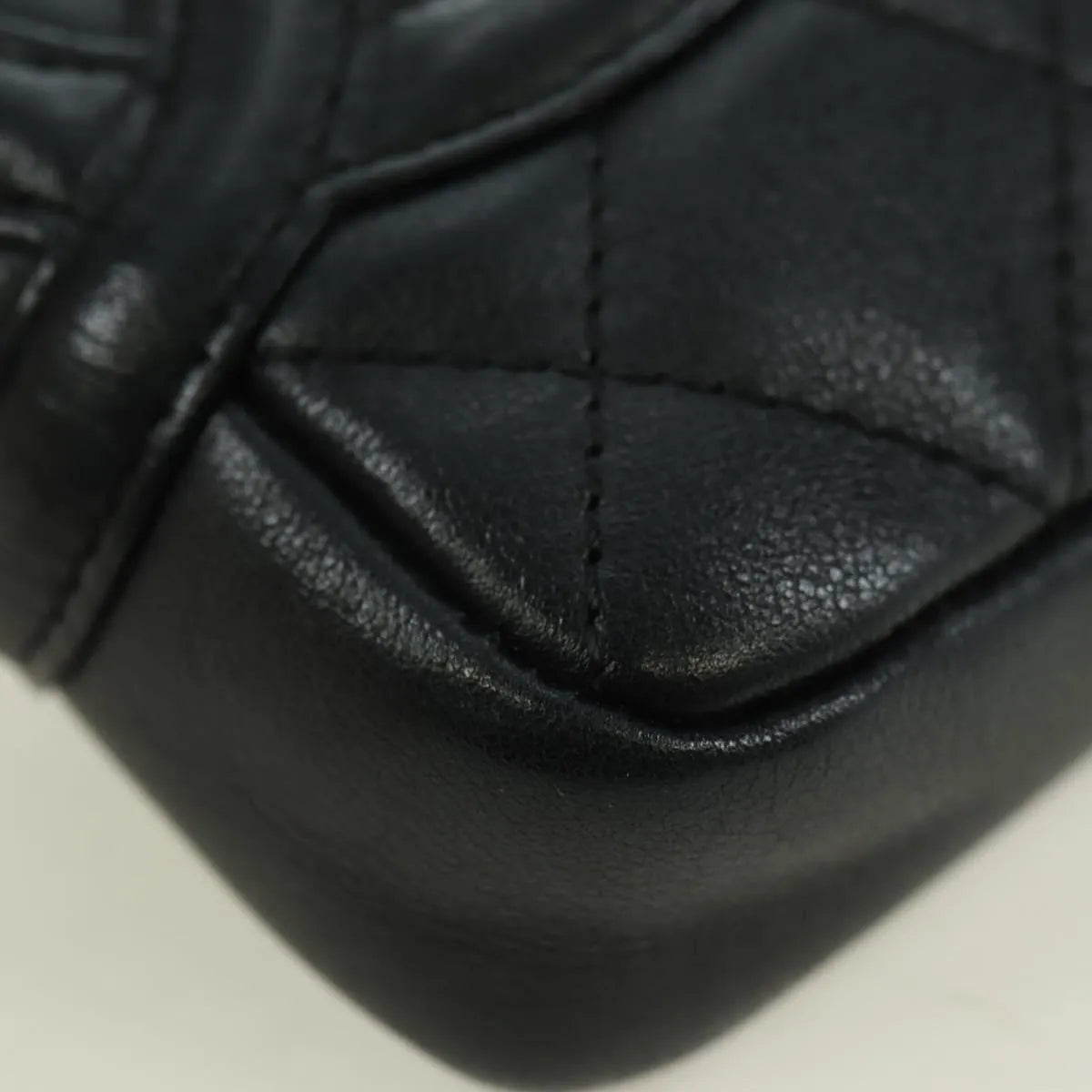 Chanel Cambon Crossbody Bag Quilted Leather Black Leather Shoulder Bag Bag (Pre-Owned)