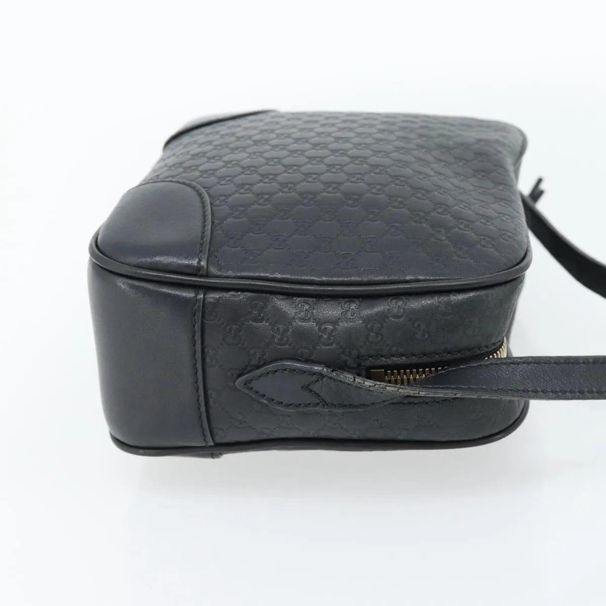 Gucci Bree Microguccissima Motif Gg Black Leather Shoulder Bag Bag (Pre-Owned)