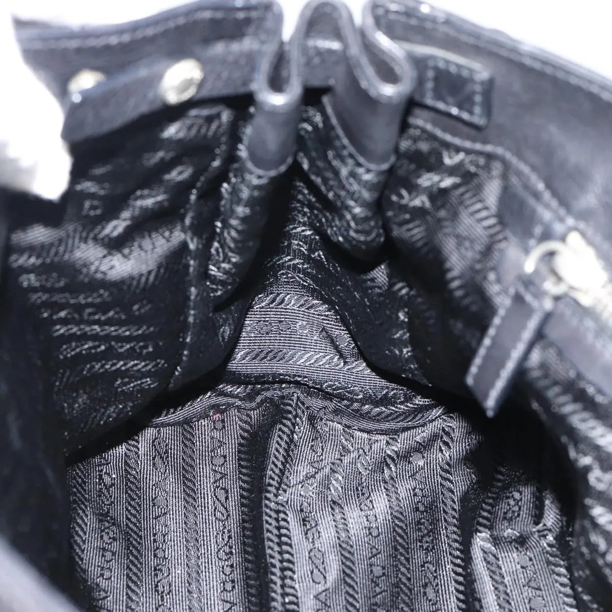 Prada Convertible Shopping Tote Saffiano Leather Saffiano Leather Black Leather Tote Bag Bag (Pre-Owned)