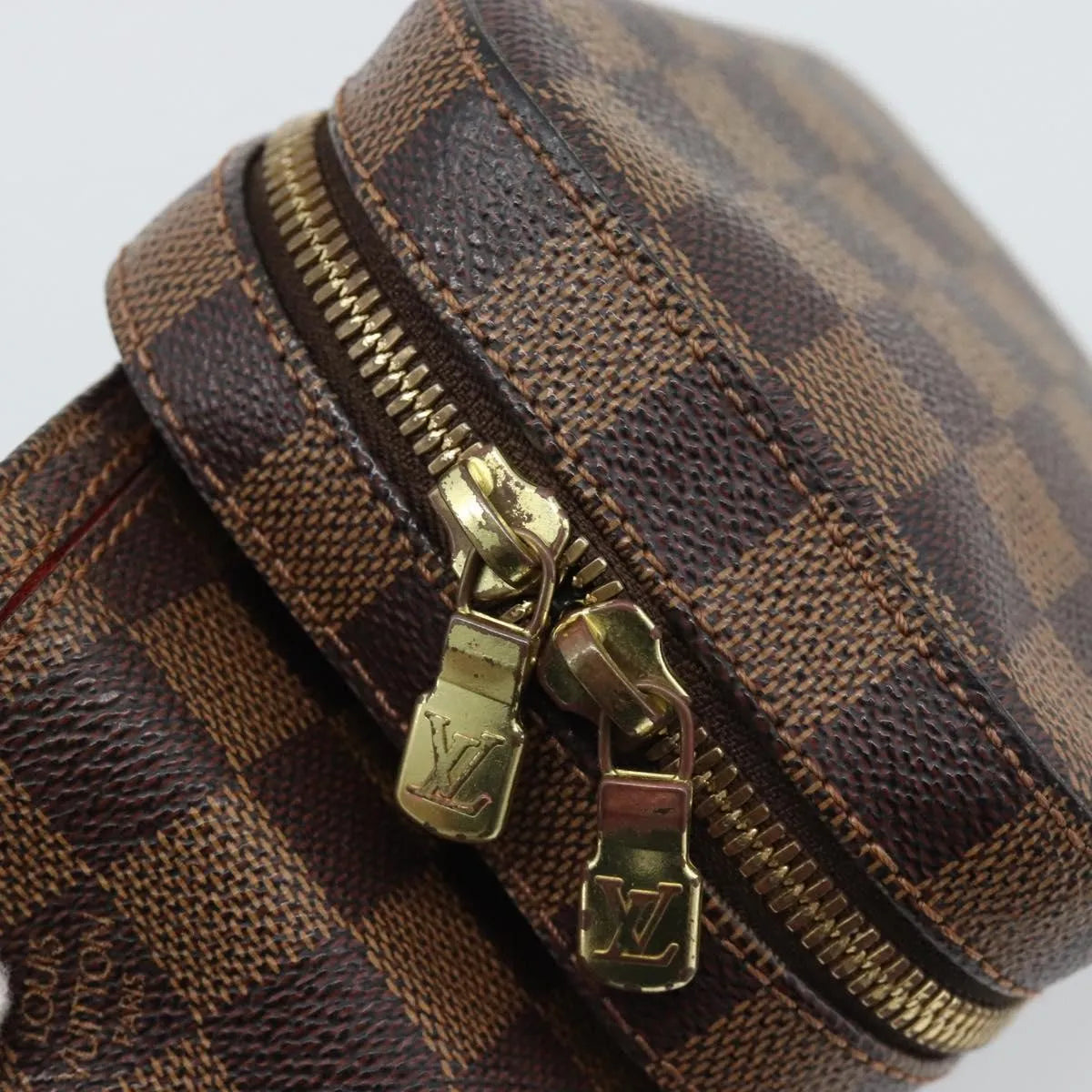 Louis Vuitton Geronimos Waist Damier Brown Canvas Shoulder Bag Bag (Pre-Owned)