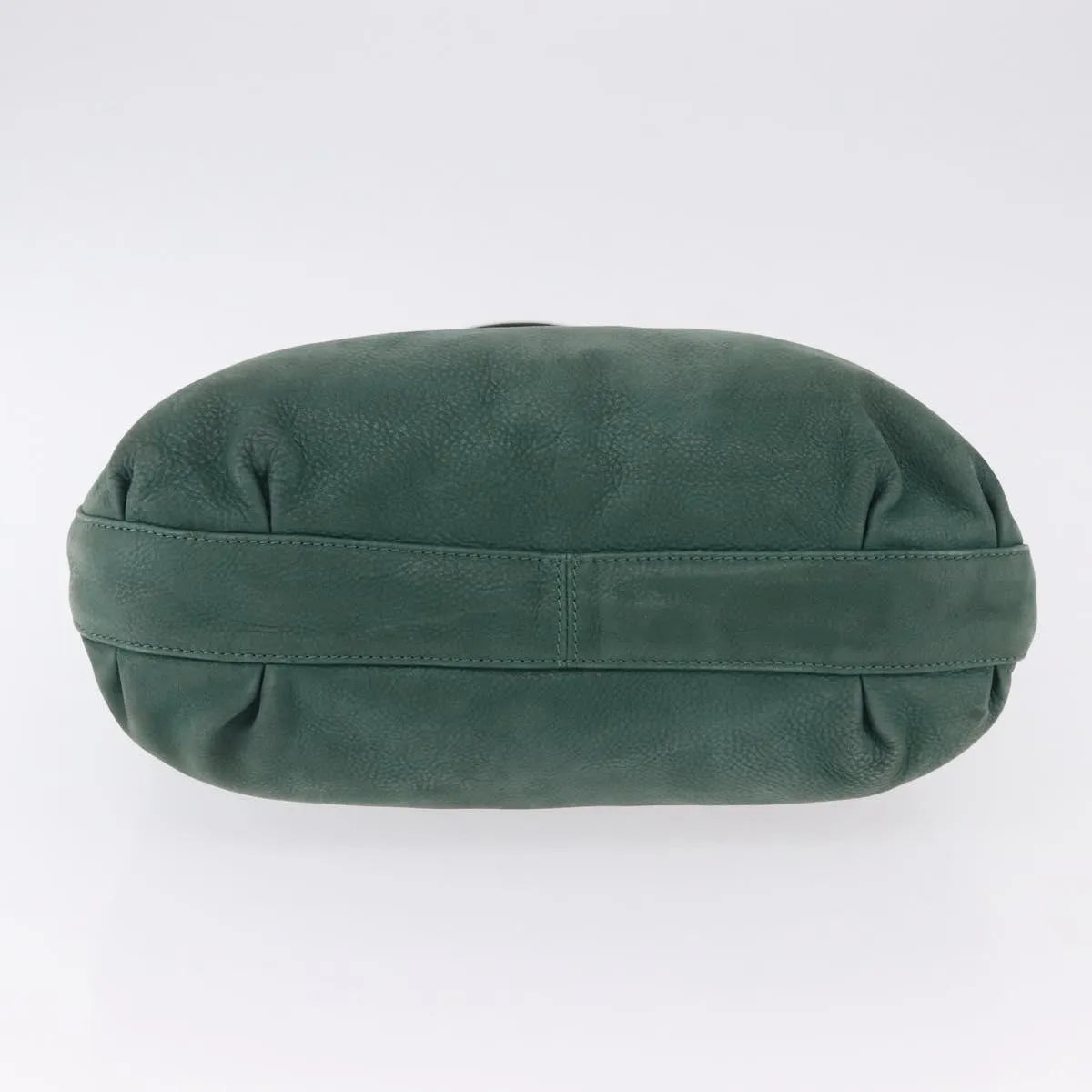 Fendi Vintage Tote Leather Green Leather Shoulder Bag Bag (Pre-Owned)