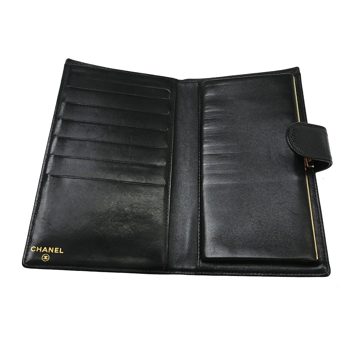 Chanel Timeless Cc French Caviar Black Leather Wallets Accessory (Pre-Owned)