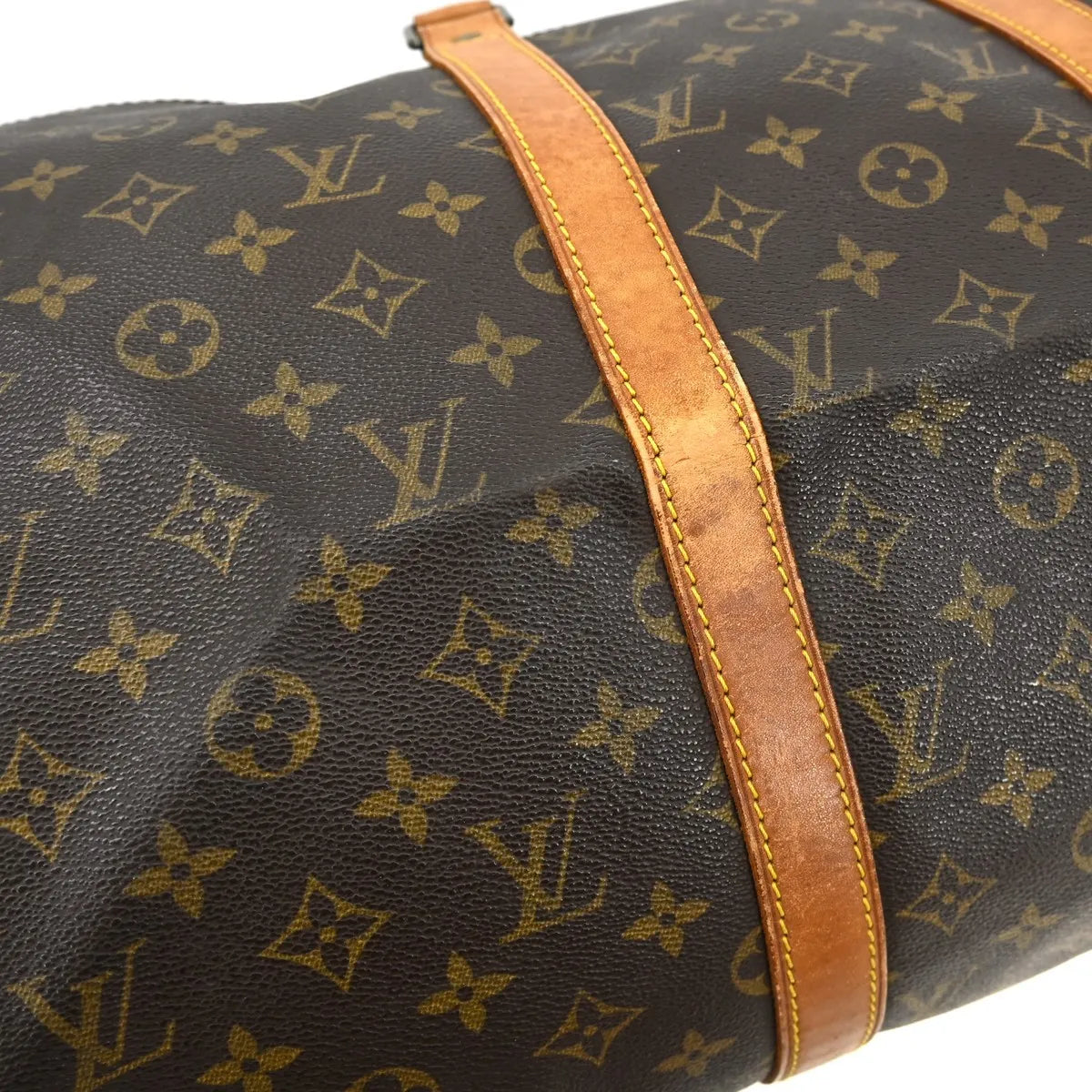 Louis Vuitton Keepall Monogram Canvas Brown Canvas Travel Bag Bag (Pre-Owned)