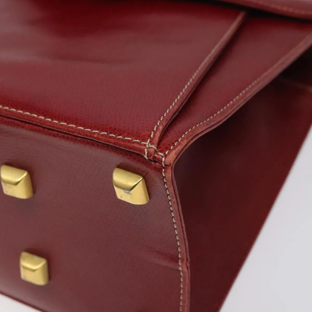 Salvatore Ferragamo Vintage Leather Red Leather Shoulder Bag Bag (Pre-Owned)