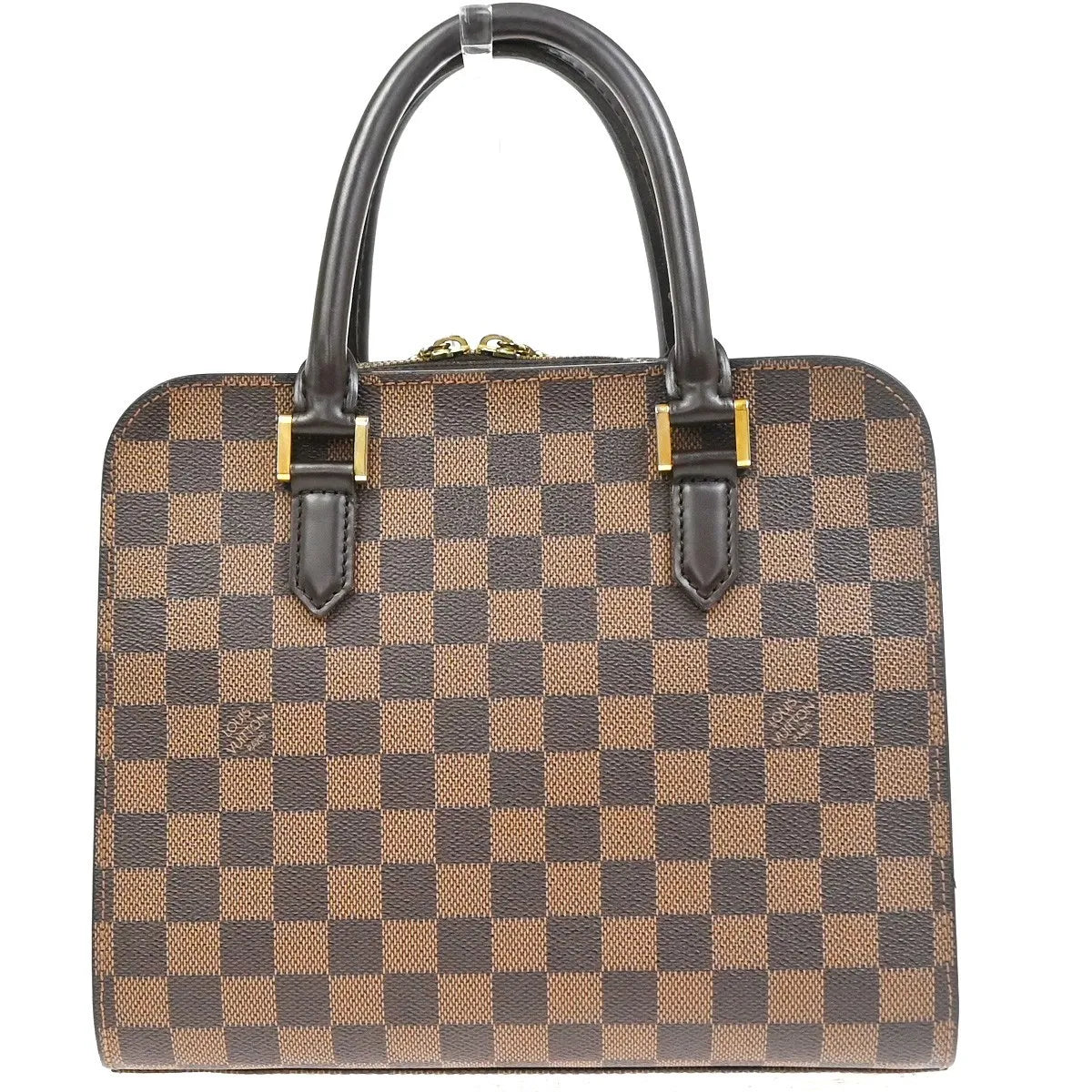 Louis Vuitton Triana Damier Brown Leather Handbag (Pre-Owned)