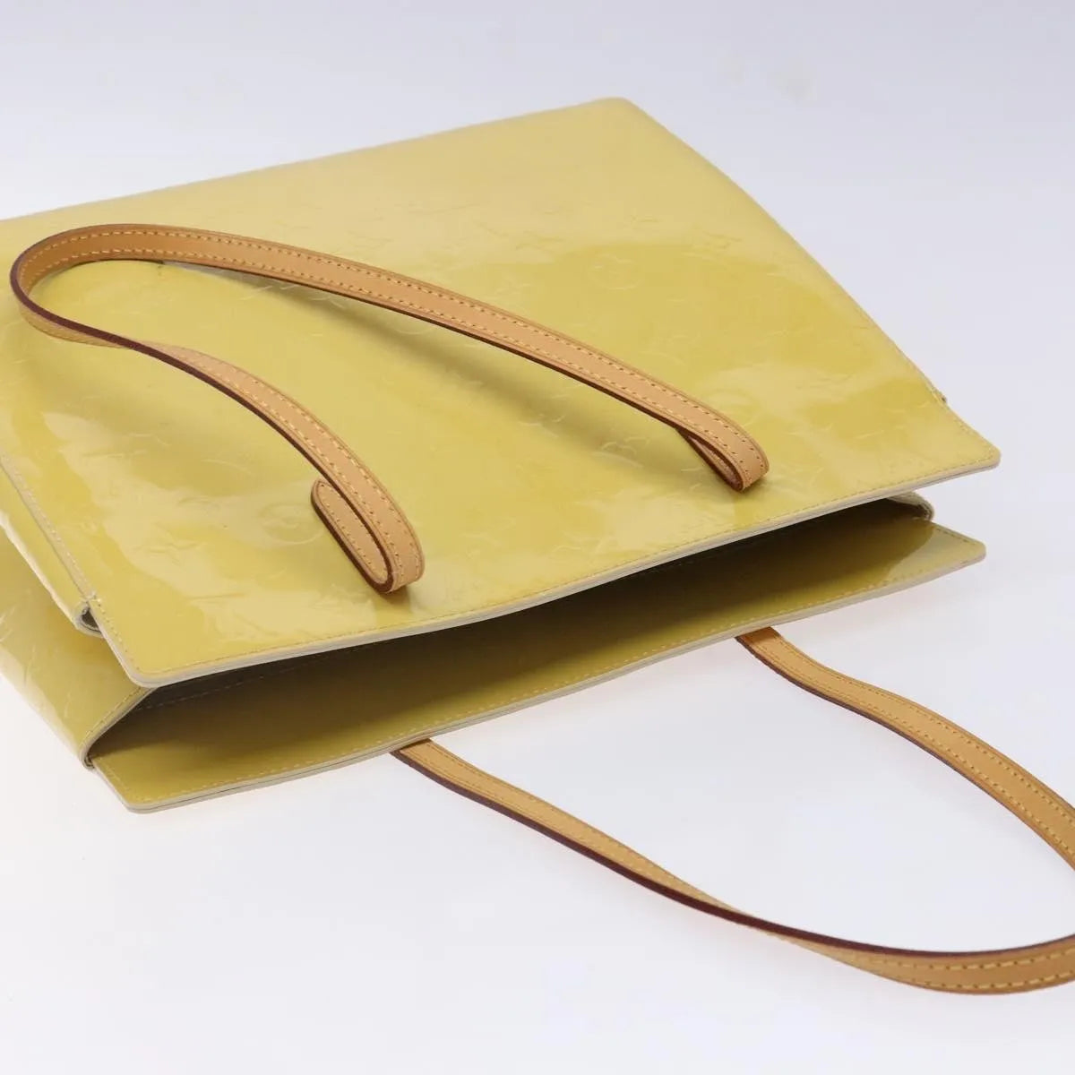 Louis Vuitton Catalina Monogram Vernis Yellow Patent_Leather Tote Bag Bag (Pre-Owned)