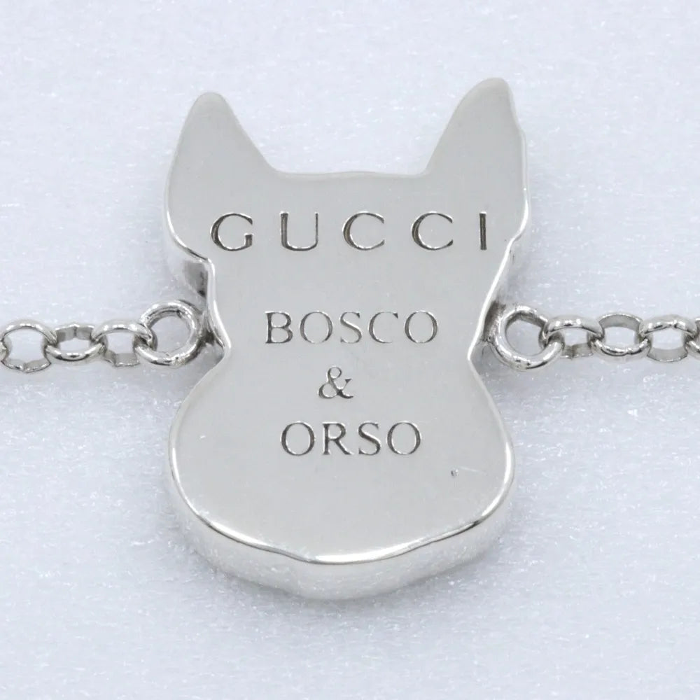 Gucci Bosco Sterling Silver And Enamel Silver Silver Bracelet Jewelry (Pre-Owned)