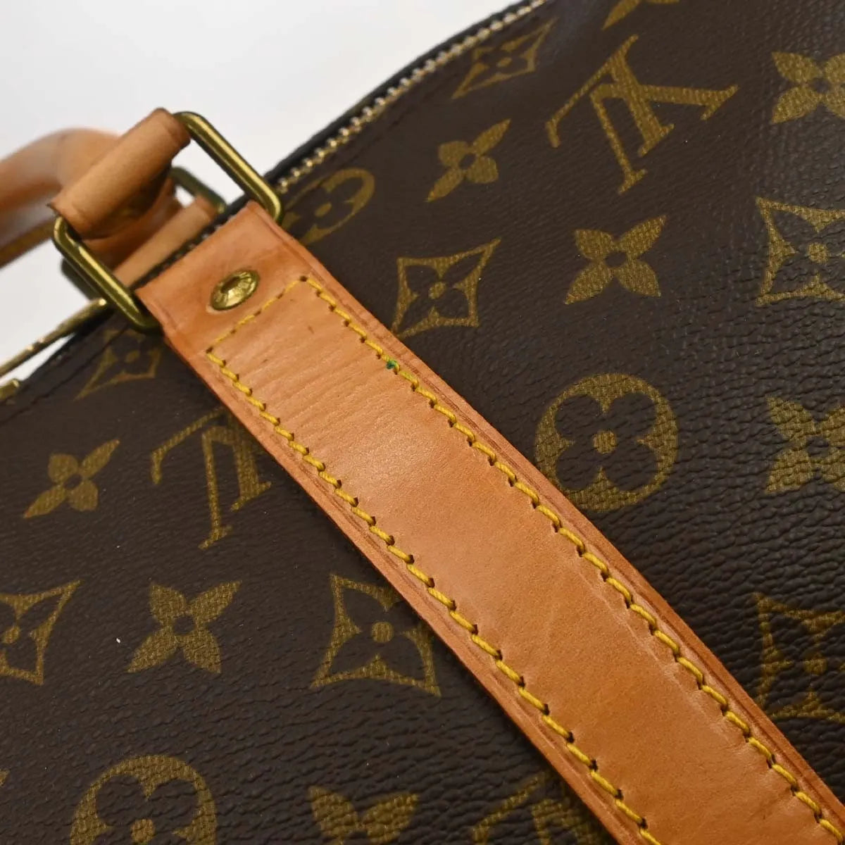 Louis Vuitton Keepall Monogram Canvas Brown Canvas Travel Bag Bag (Pre-Owned)