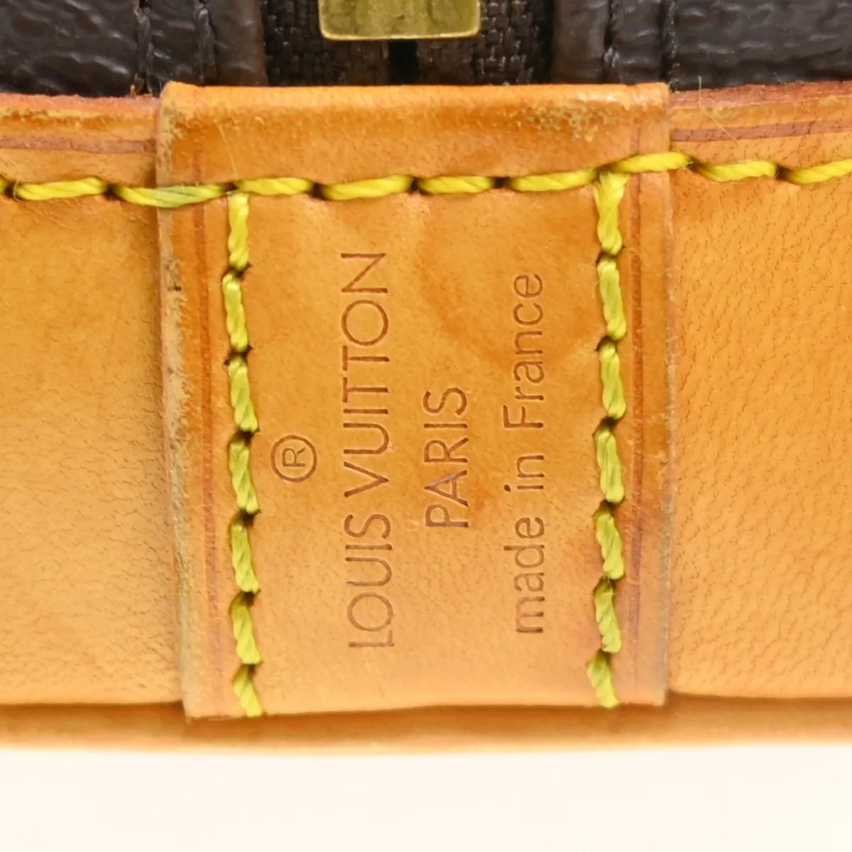 Louis Vuitton Alma Handbag Monogram Canvas Brown Canvas Handbag (Pre-Owned)