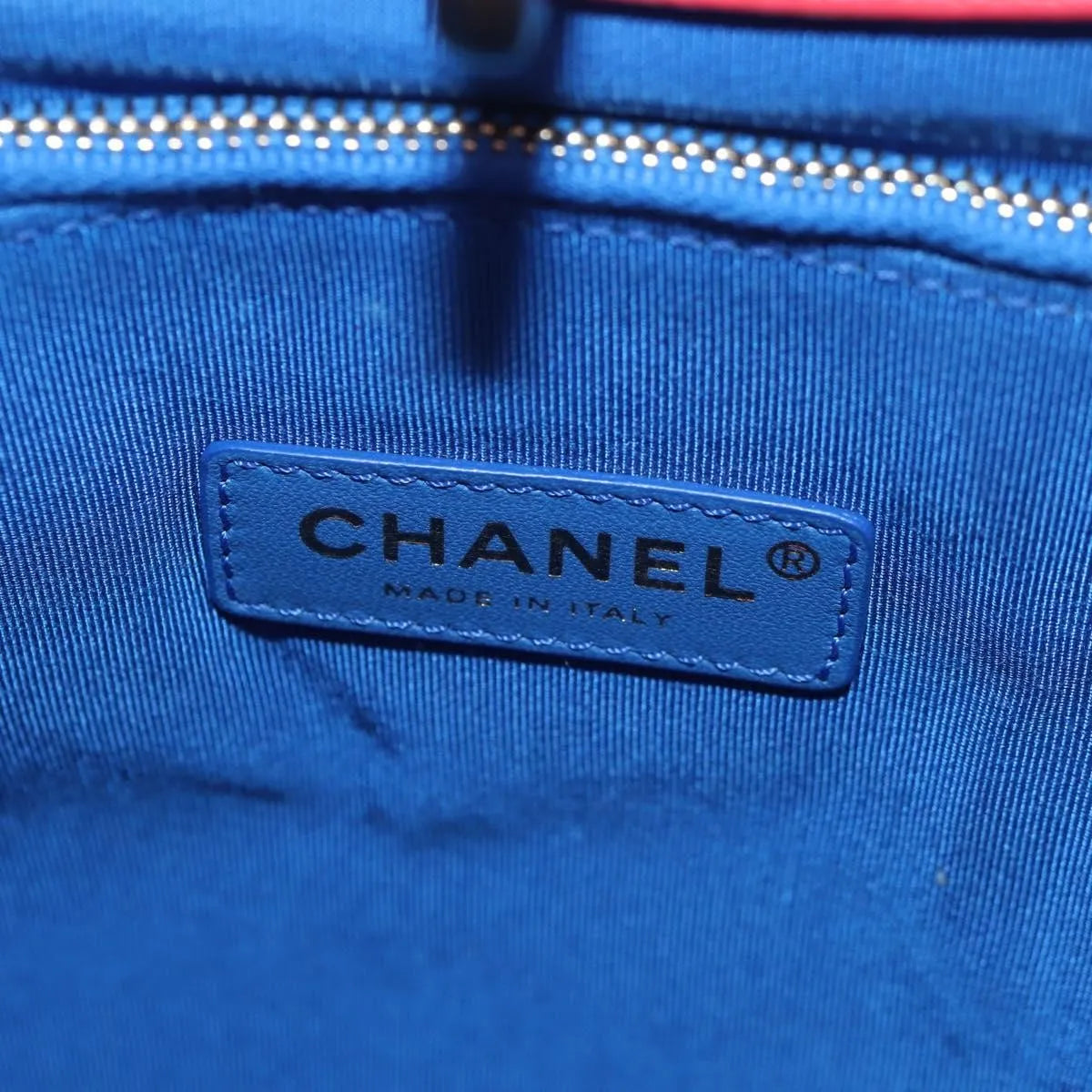Chanel 31 Shopping Quilted Lambskin Blue Leather Shoulder Bag Bag (Pre-Owned)