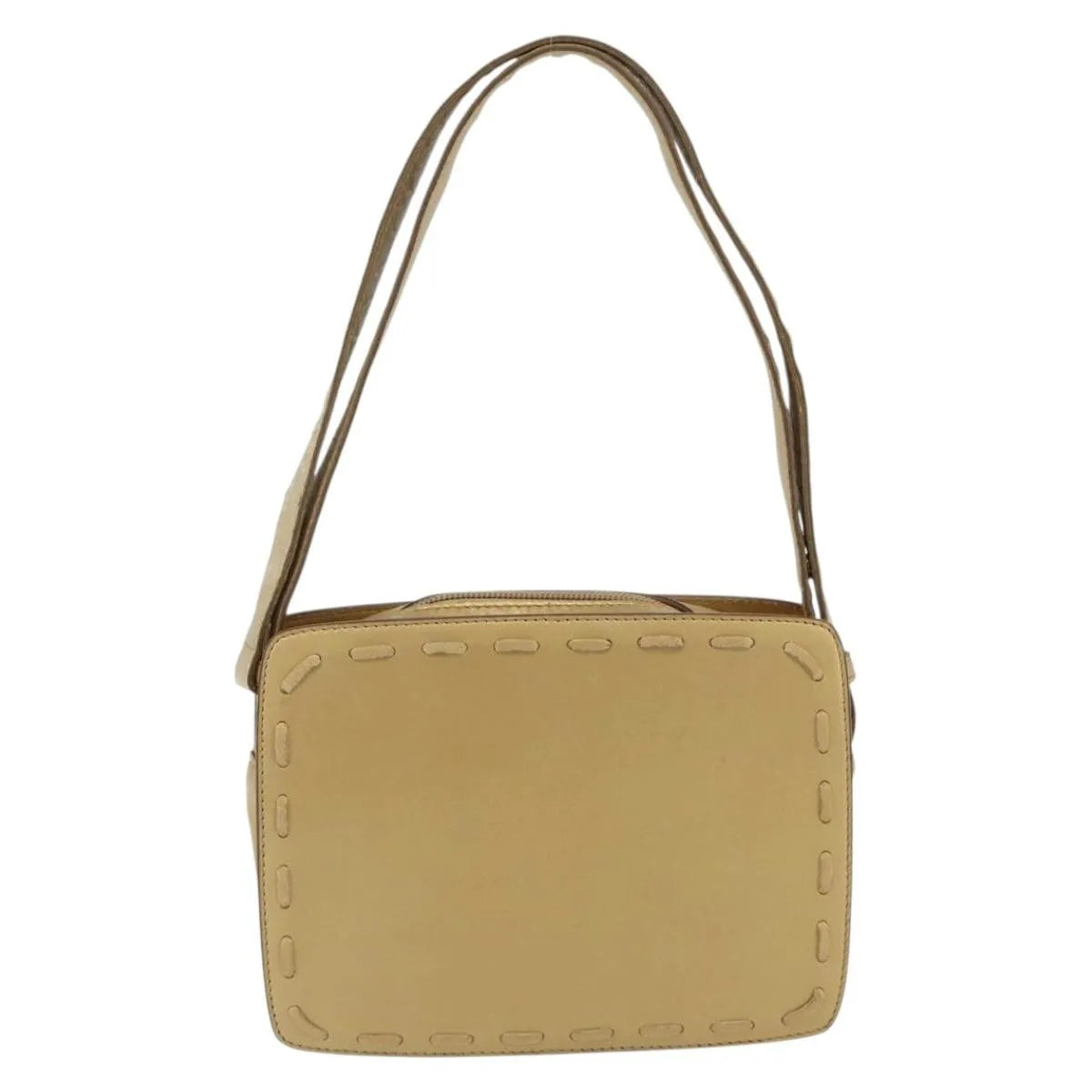 Bottega Veneta Vintage Leather Gold Leather Shoulder Bag Bag (Pre-Owned)