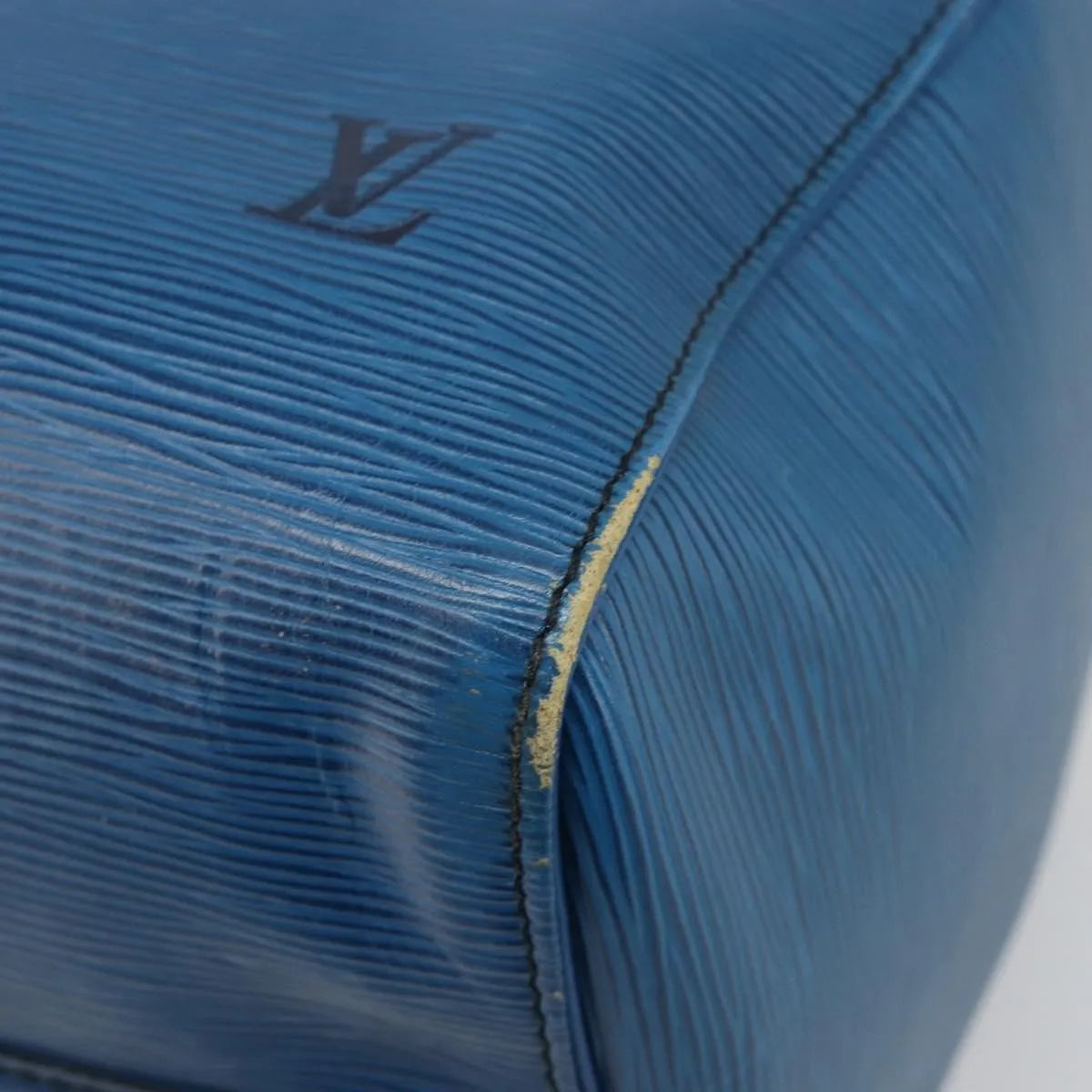 Louis Vuitton Speedy Handbag Epi Leather Blue Leather Handbag (Pre-Owned)