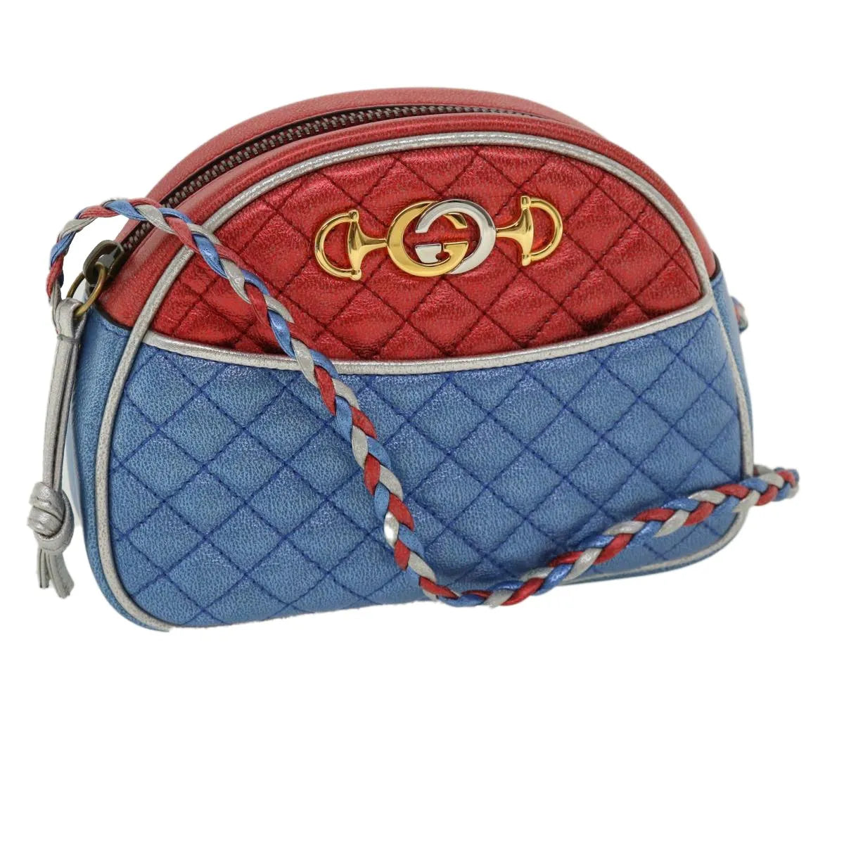 Gucci Trapuntata Camera Lambskin Multicolour Leather Shoulder Bag Bag (Pre-Owned)