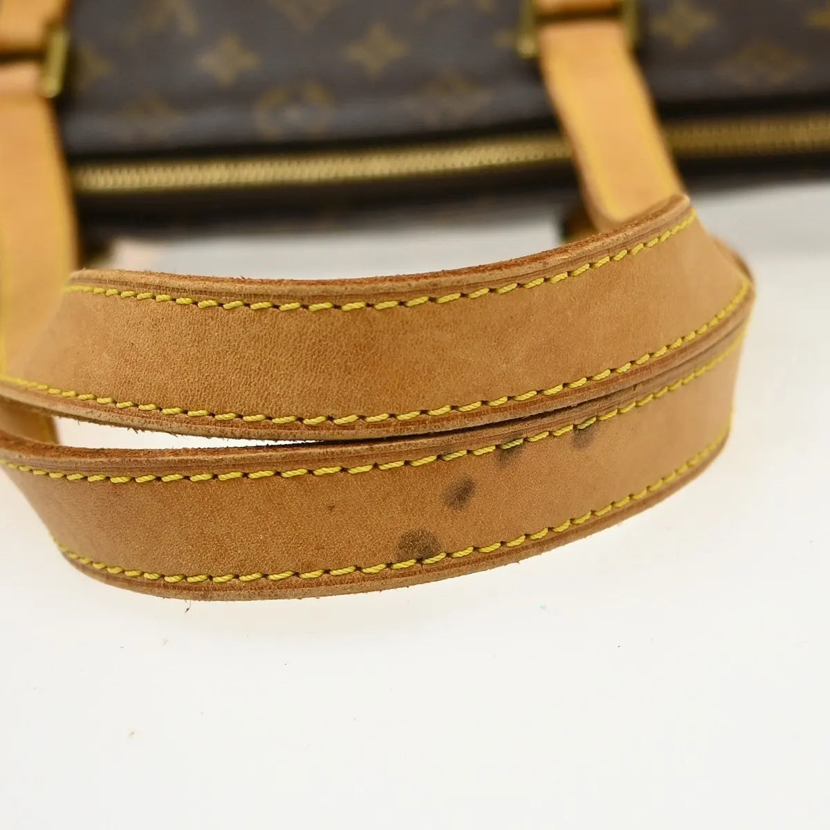 Louis Vuitton Cabas Mezzo Monogram Canvas Brown Canvas Tote Bag Bag (Pre-Owned)