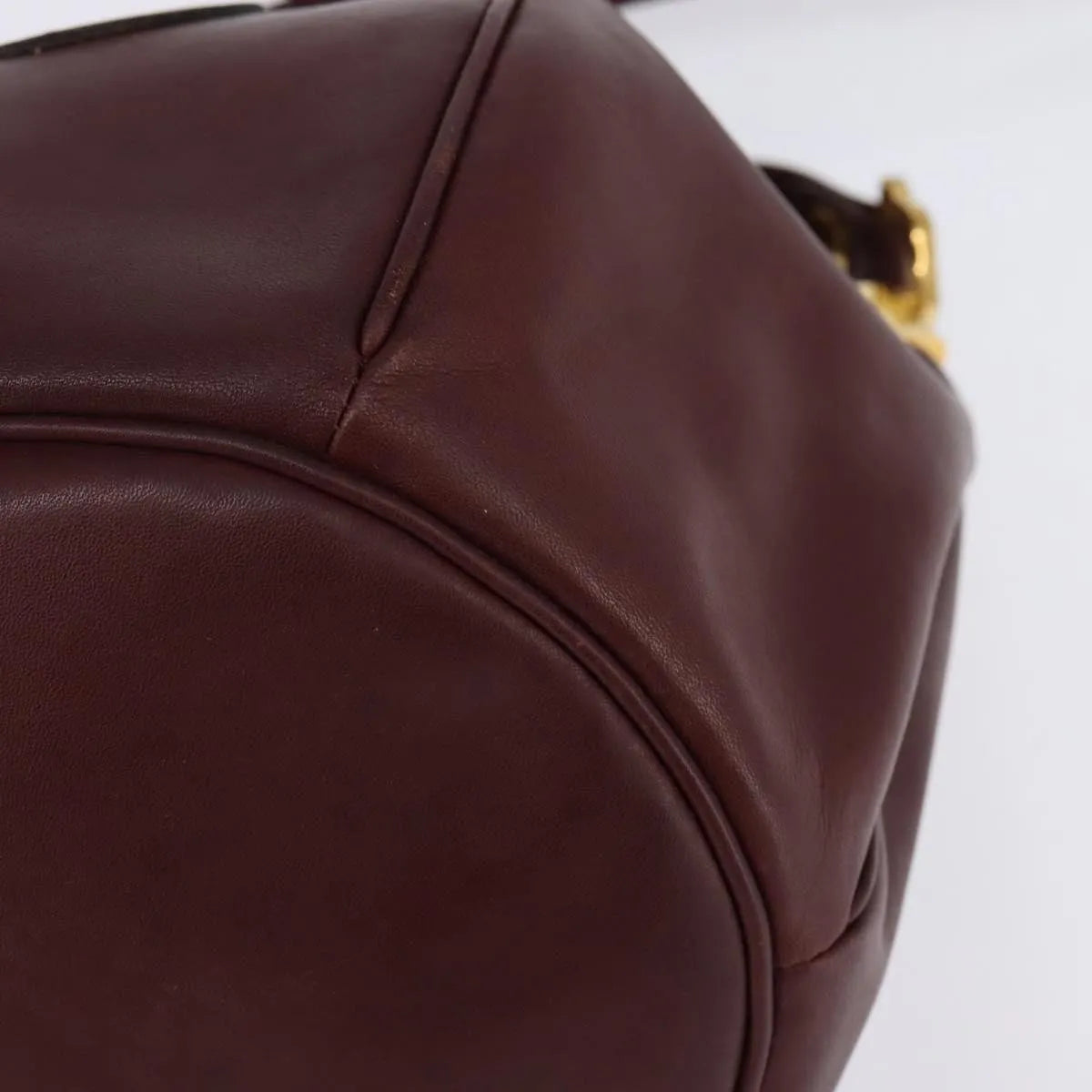 Cartier Must De Cartier Leather Burgundy Leather Shoulder Bag Bag (Pre-Owned)