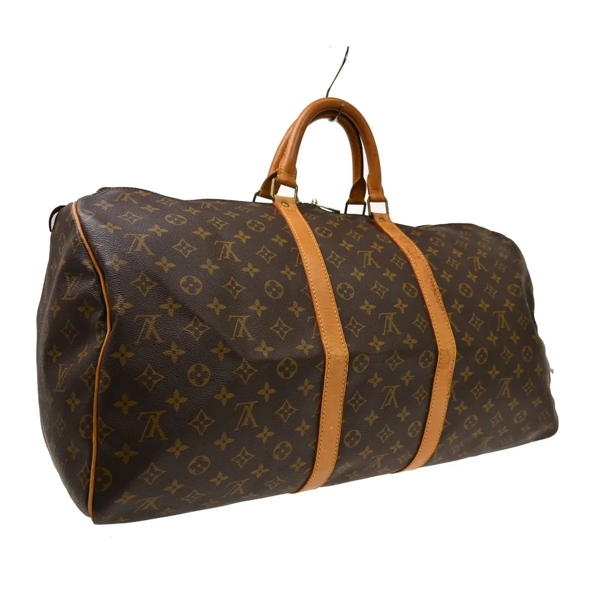 Louis Vuitton Keepall Canvas Brown Canvas Travel Bag Bag (Pre-Owned)