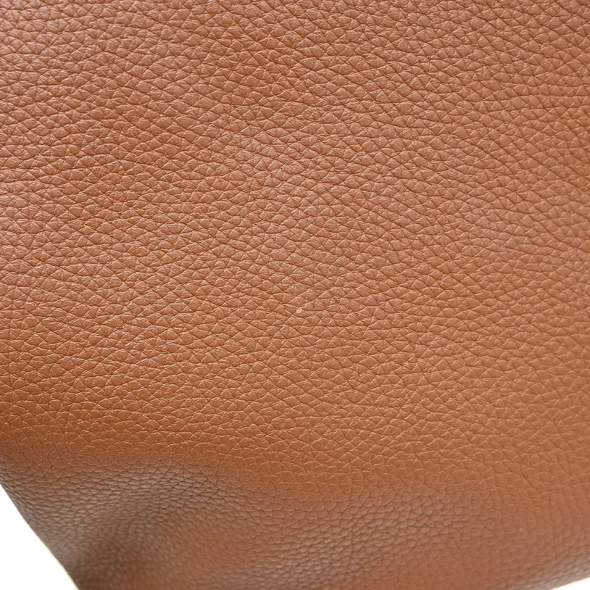 Hermes Double Sens Tote Clemence Brown Leather Tote Bag Bag (Pre-Owned)