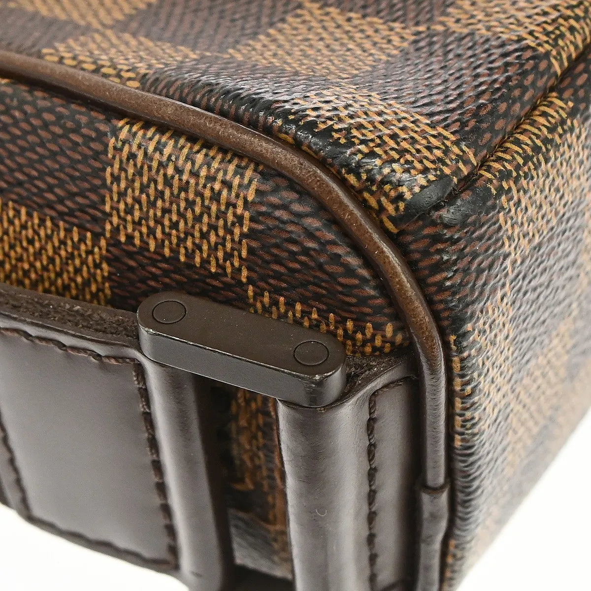Louis Vuitton Olav Damier Ebene Brown Canvas Shoulder Bag Bag (Pre-Owned)