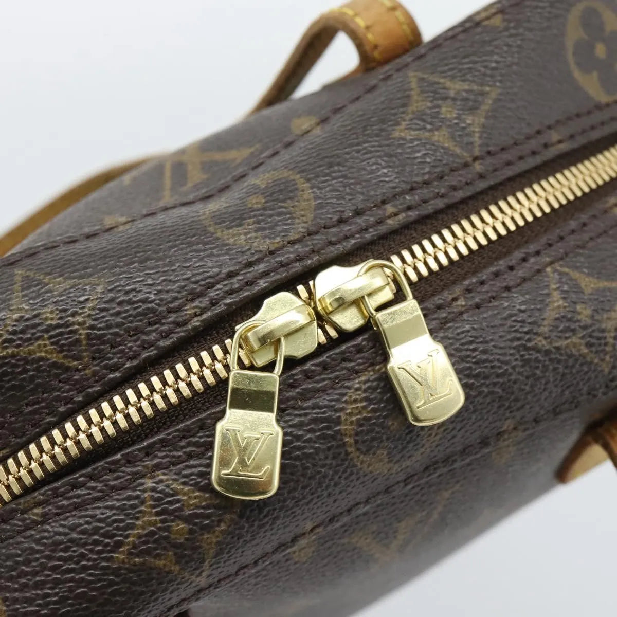 Louis Vuitton Spontini Monogram Canvas Brown Canvas Handbag (Pre-Owned)