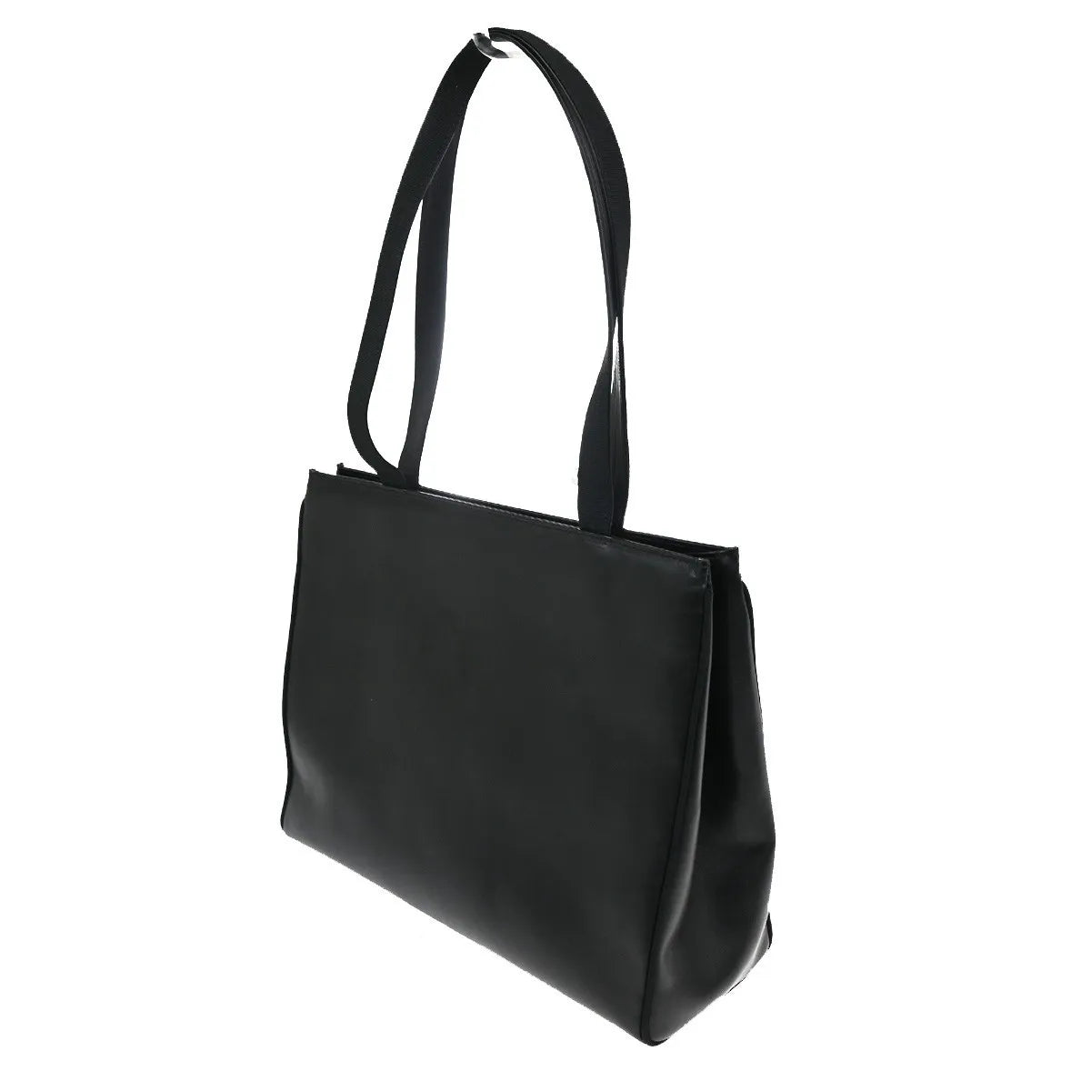 Salvatore Ferragamo Vala Tote Leather Black Leather Tote Bag Bag (Pre-Owned)