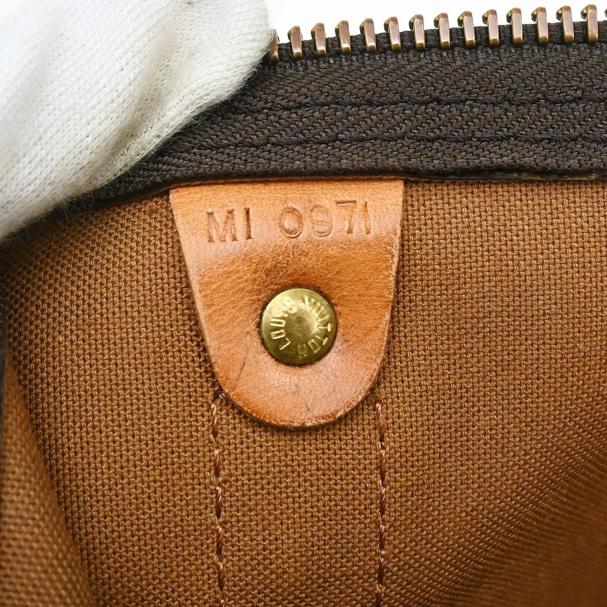 Louis Vuitton Keepall Bag Monogram Canvas Brown Canvas Travel Bag Bag (Pre-Owned)