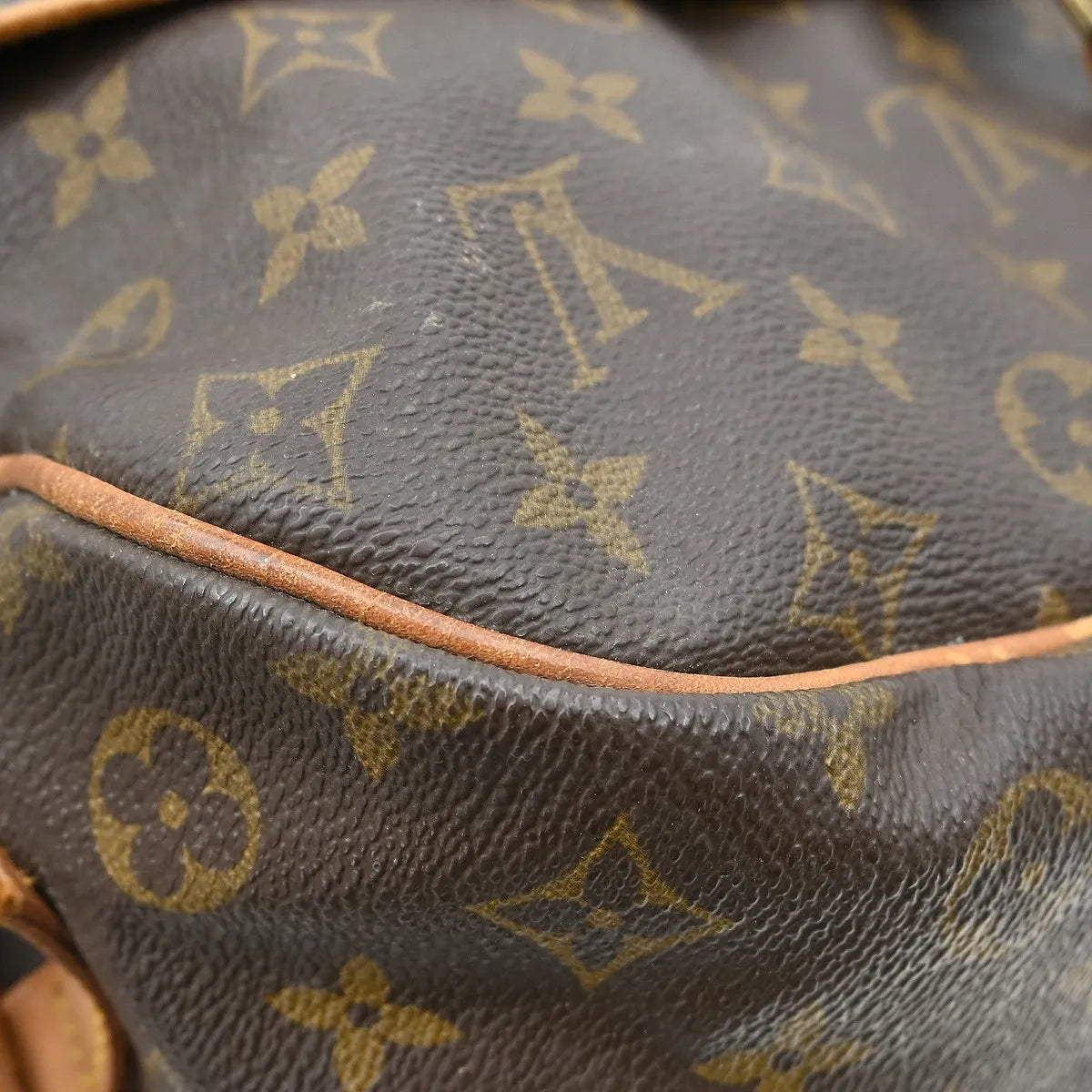 Louis Vuitton Saumur Monogram Brown Canvas Shoulder Bag Bag (Pre-Owned)